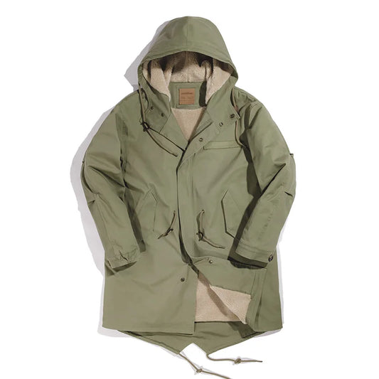 Maden Men's Hooded Fishtail Parka Jacket